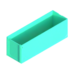 Render of MODULITH 240 Gridfinity Decor Drawer - 1W-1.5H